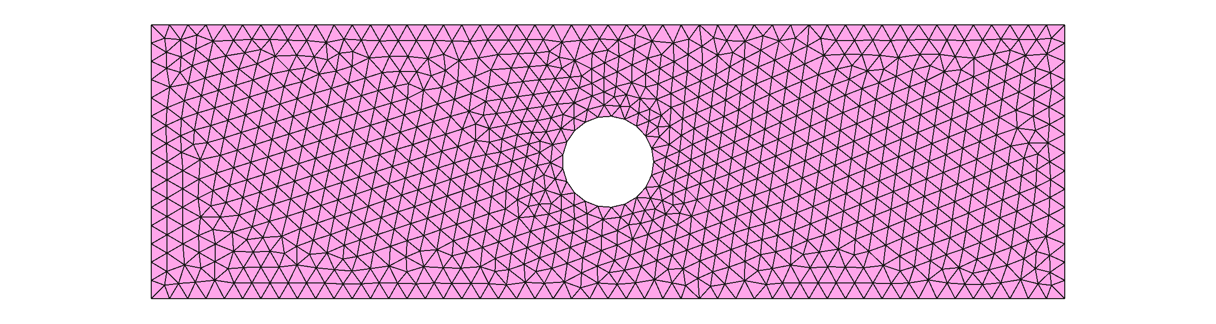 Generated triangular mesh